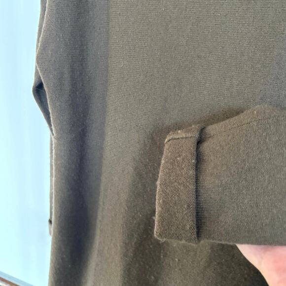 Vince Chocolate Brown Wool Cashmere Blend Sweater Minimalist Classic Medium - Picture 4 of 6